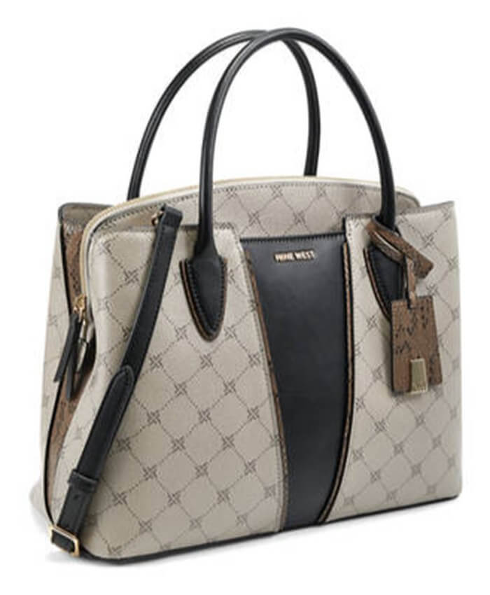  Nine West Lorraine Large Jet Set Satchel